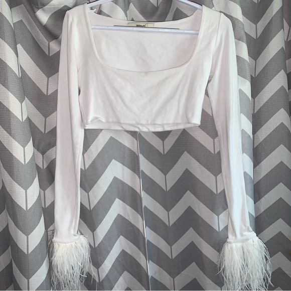 NWOT • MANURI  Baby Elektra Top in White For Revolve - Picture 5 of 5